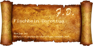 Fischbein Dorottya névjegykártya